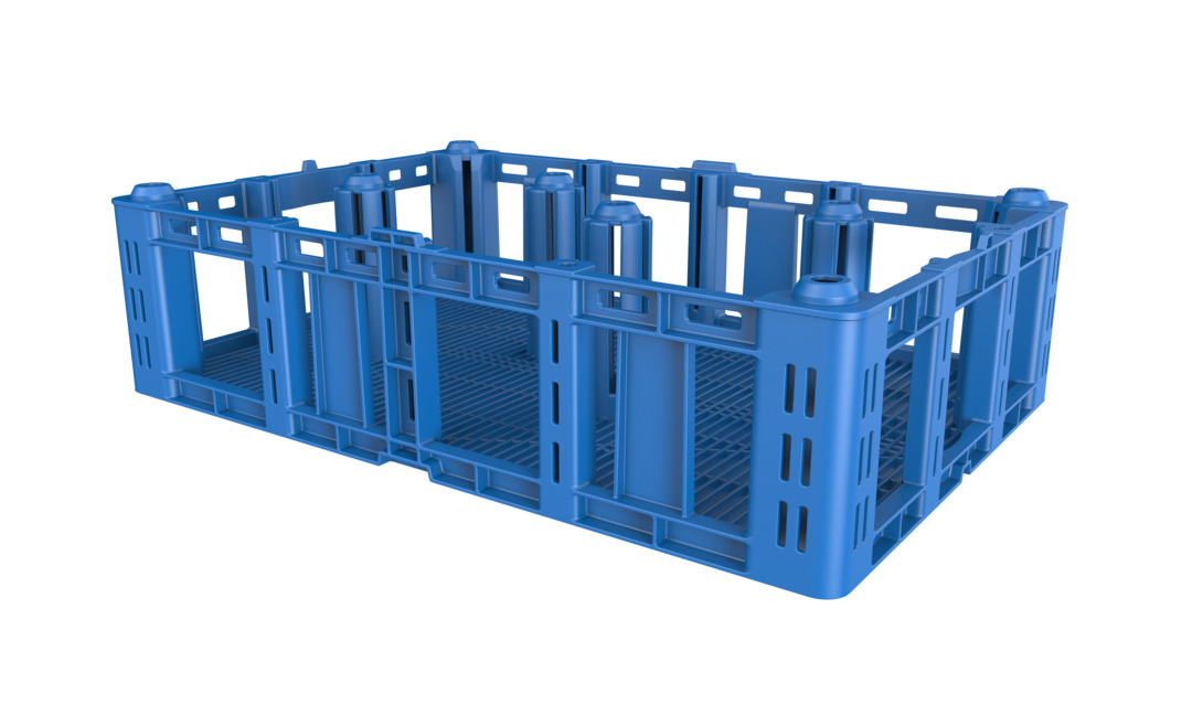 9519002 - Cheese Crate 750x500x201 - 4 pillars | Schoeller Allibert